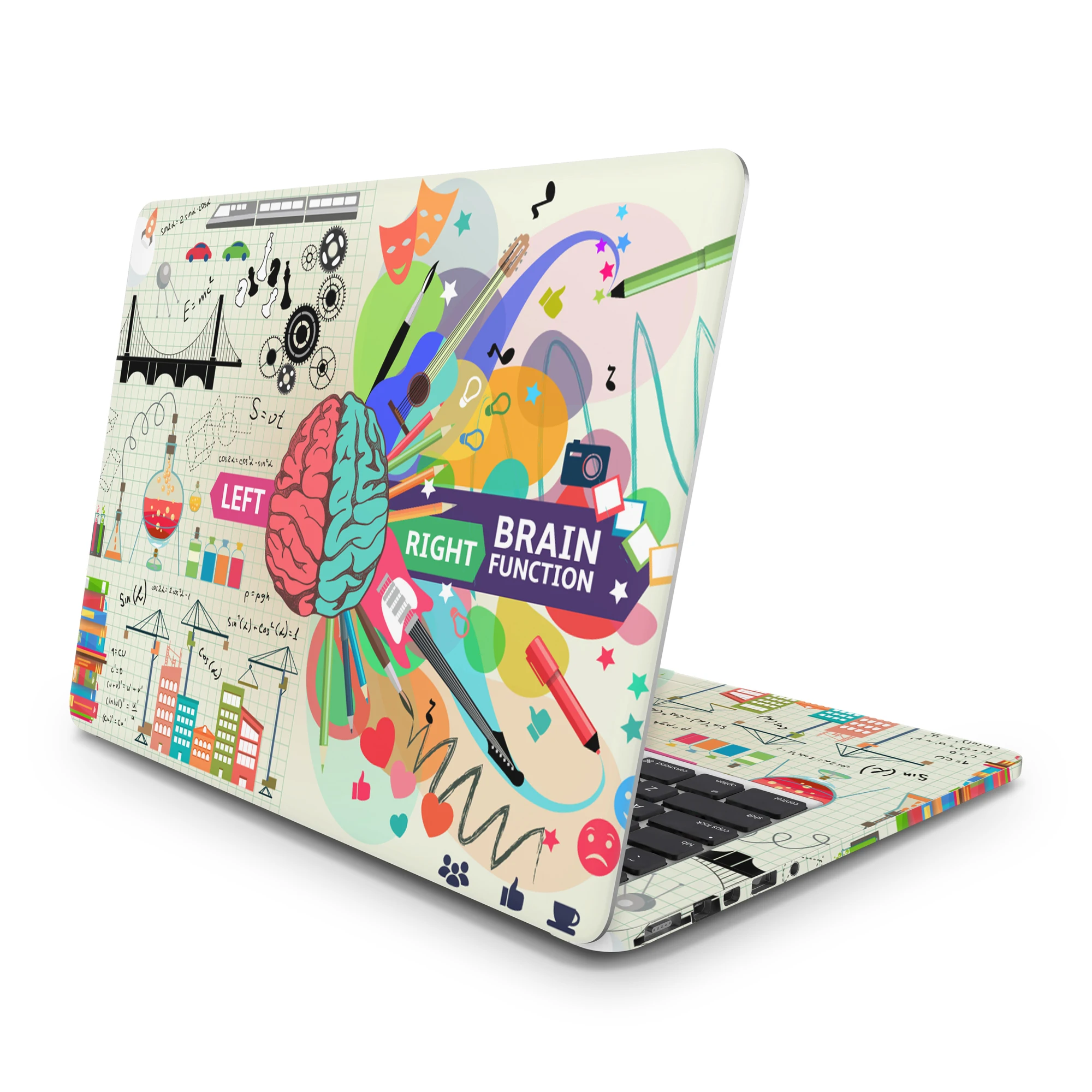 Sticker Master DIY Brain Universal Sticker Laptop Vinyl Sticker Skin Cover For 10 12 13 14 15.4 15.6 16 17 19 