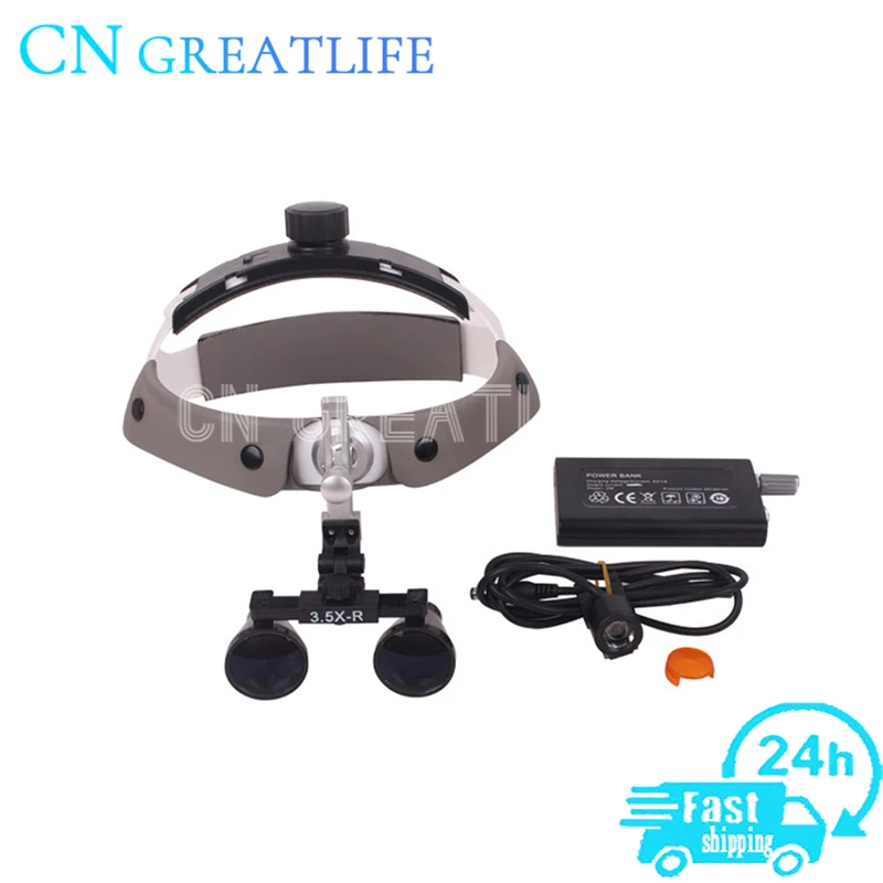 2.5x 3.5x Led Headlamp Dental Dental Loupe Led Magnifier Glass Surgical Headlamp 2.5x 3.5x Dental Surgical Loupes