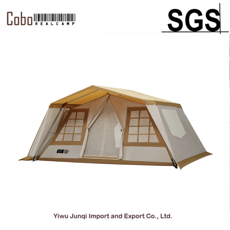 Explorers Outdoor Tent Camping Thickened Room Type Tent Sunscreen and Rainproof Villa Large Luxury Camping Tent