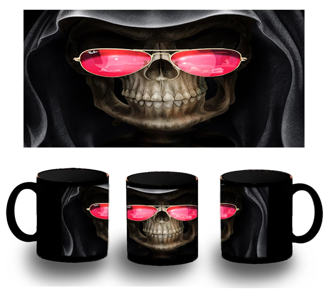 CUP FULLY black DEATH REAPER OF SOULS PIMP black mug