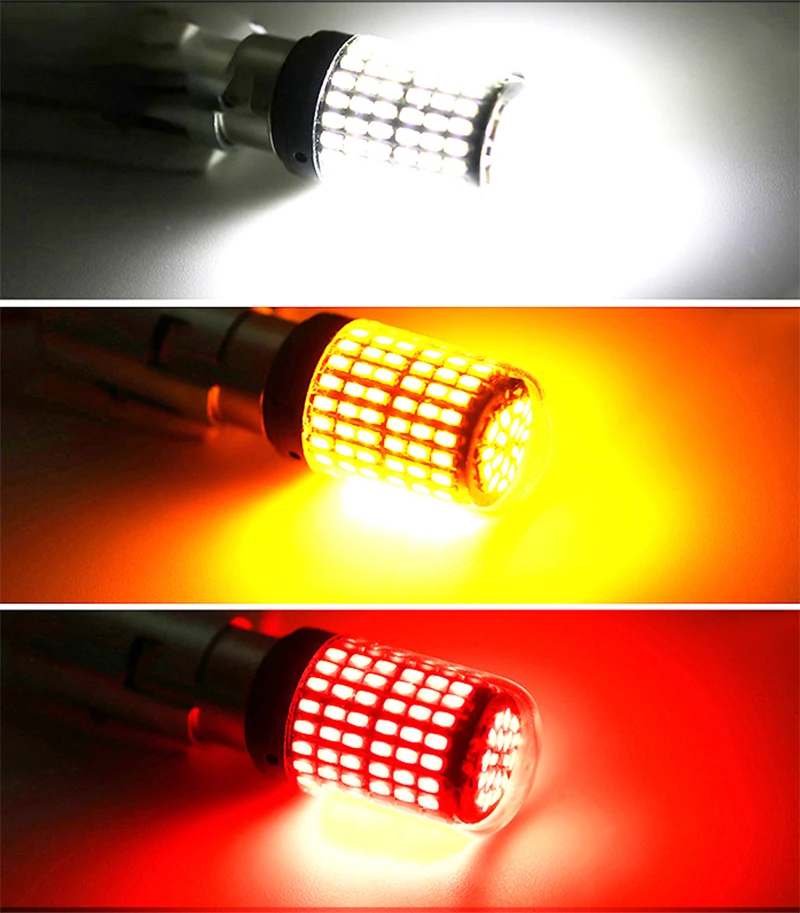 

1PCS 1156 BA15S P21W BAU15S PY21W LED Turn Light Brake Light Car Led Bulb Amber Car Brake Reverse Light Auto Tail Brake Bulb