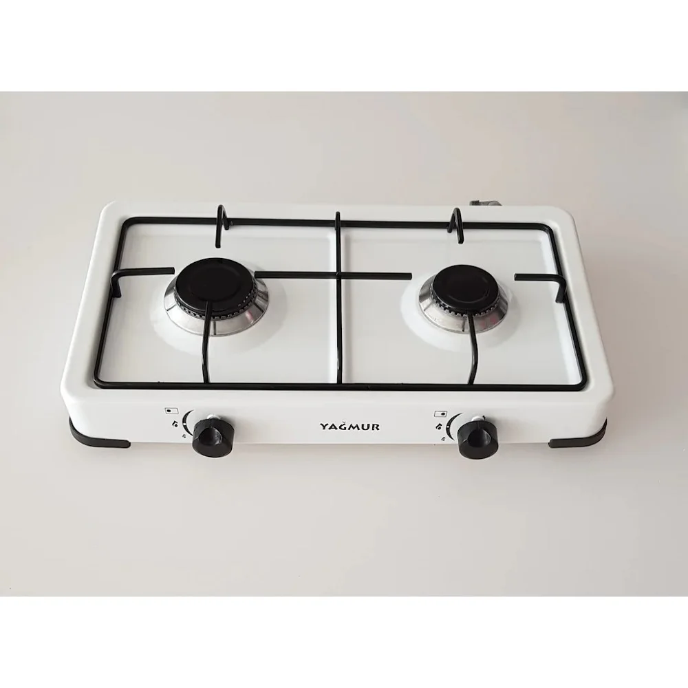 2 Burner Gas Countertop Kitchen Cooktop Stoves Hob Cooking Appliance Cookware Dual Cooker