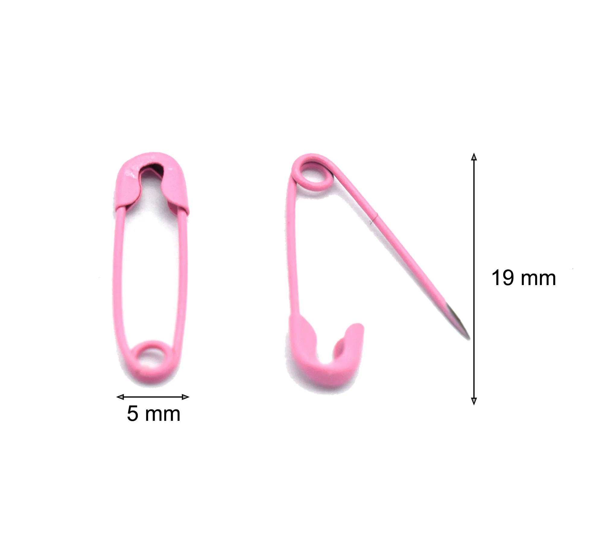 19mm Rose Pink Safety Pins Assorted Colors Rainbow Safety Pins Clothing Tag Pins For Clothes for Clothing Making And DIY Project