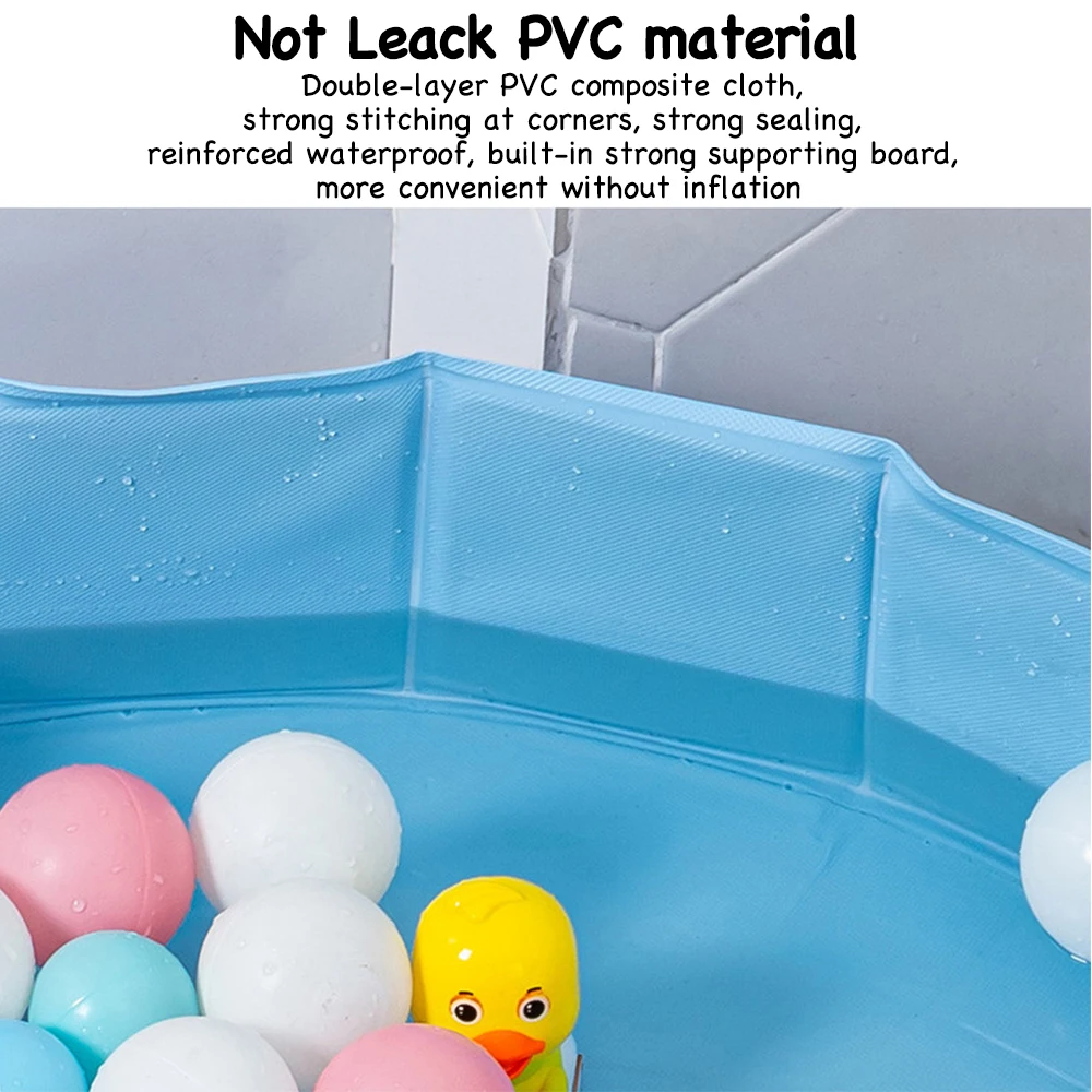 80*20cm Portable Baby Playpen Baby Ball Pool Pit Multifunctional Baby Bath Swimming Pool Waterproof Kids Game Pool Dry Ball Pool