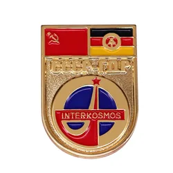 CCCP Interkosmos Soviet Union Space Programs Brooch Pin