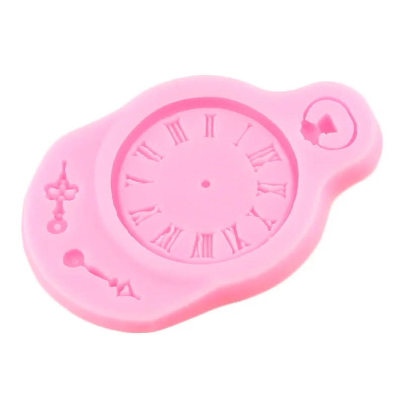 Mechanical Vintage Clock Silicone Mold Steampunk Gear Cake Border Fondant Cake Decorating Tools Chocolate Mould Clay Resin Molds