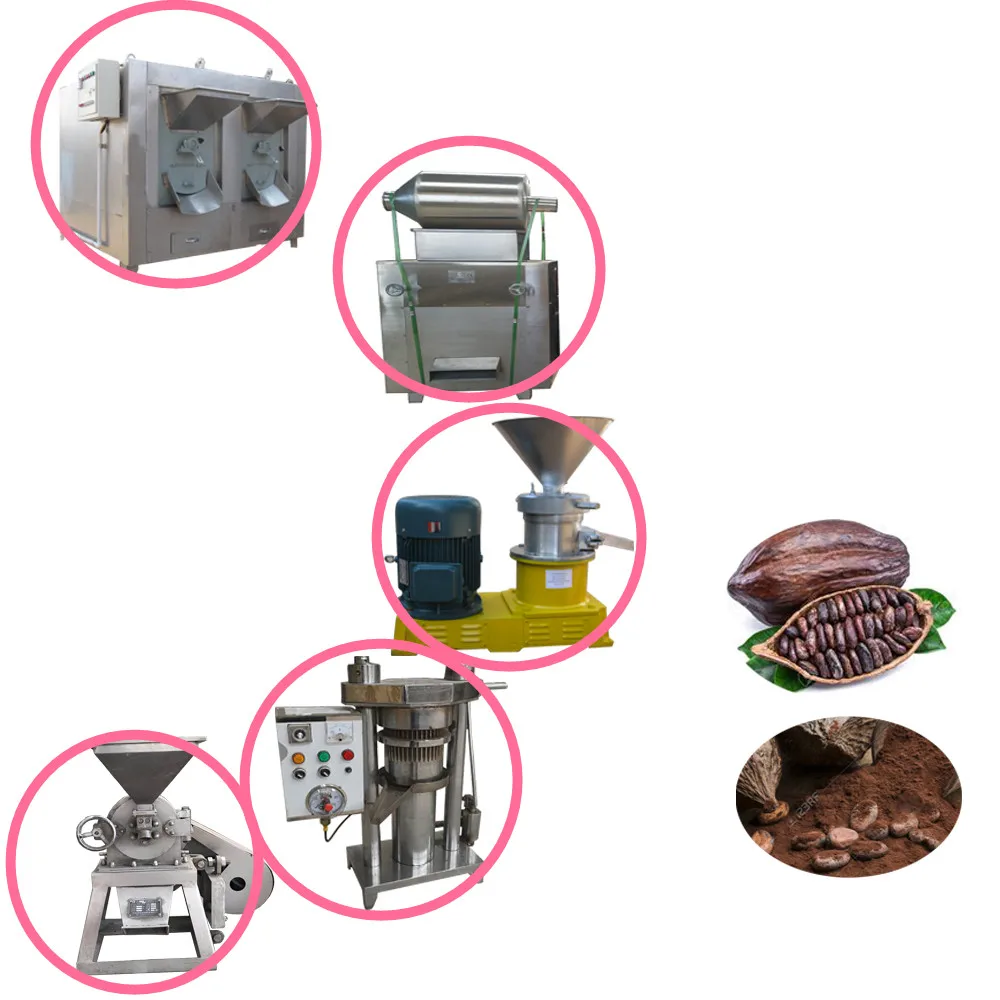 200kg/h Cocoa Butter Making Machine Cocoa Bean Milling Machine