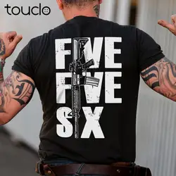 Mens Five Five Six 5.56 AR-15 T-Shirt regali per uomo donna sulla maglietta posteriore