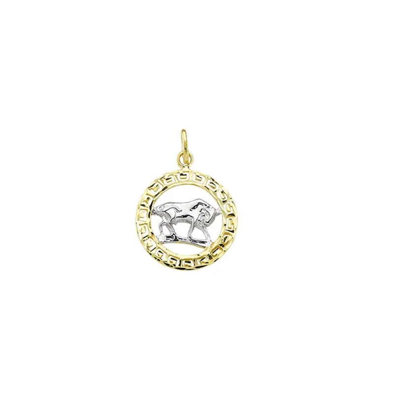 14K Solid Gold Zodiac Taurus Horoscope Star Sign Necklace