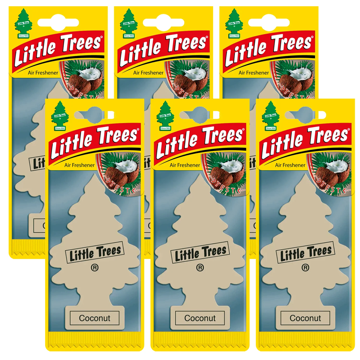 Little Trees Coconut Hindistan Cevizi Aromalı Oto Kokusu 6 Adet