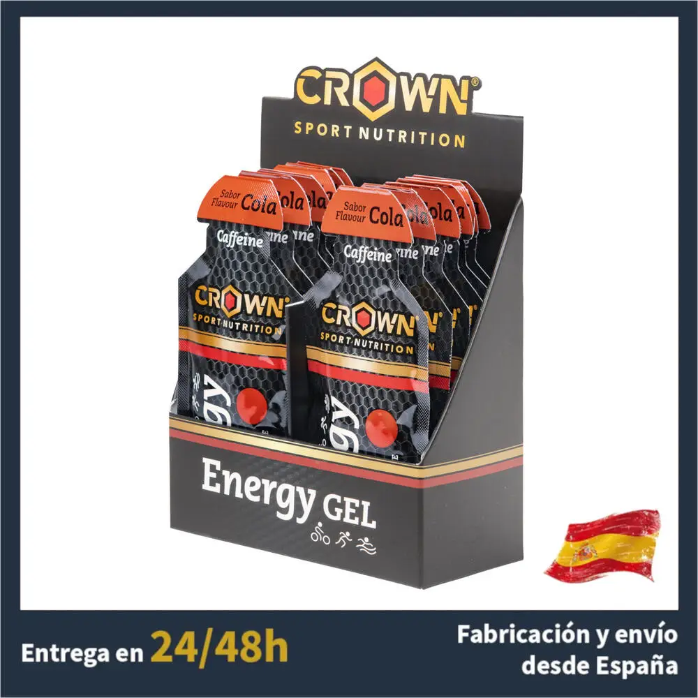 Crown Sport Nutrition | Energy Gel with or without caffeine | Carbohydrates | Sport | Triathlon | Cycling | Sports supplements | Muscle supplements | Protein | Health care | Sports Nutrition