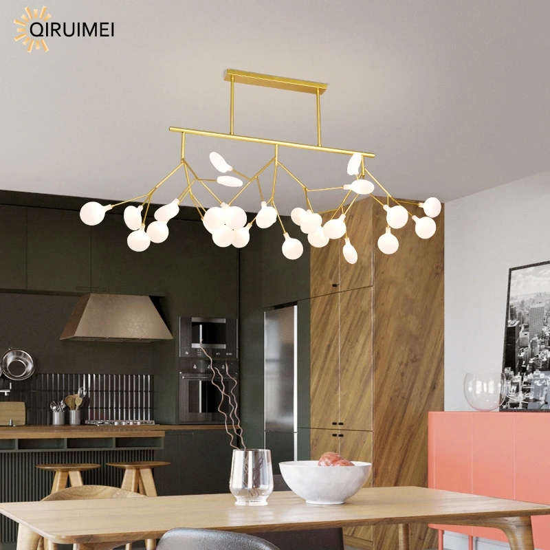 Plafonnier LED suspendu au design nordique moderne, éclairage d'intérieur, luminaire décoratif de plafond, idéal pour un salon, une salle à manger, une chambre à coucher, une cuisine, une Villa ou un Hall