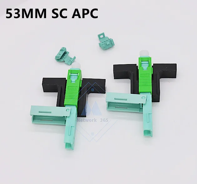 Conector rápido de fibra óptica, Conector de campo SC APC, SM FTTH, 53MM, apc, envío gratis