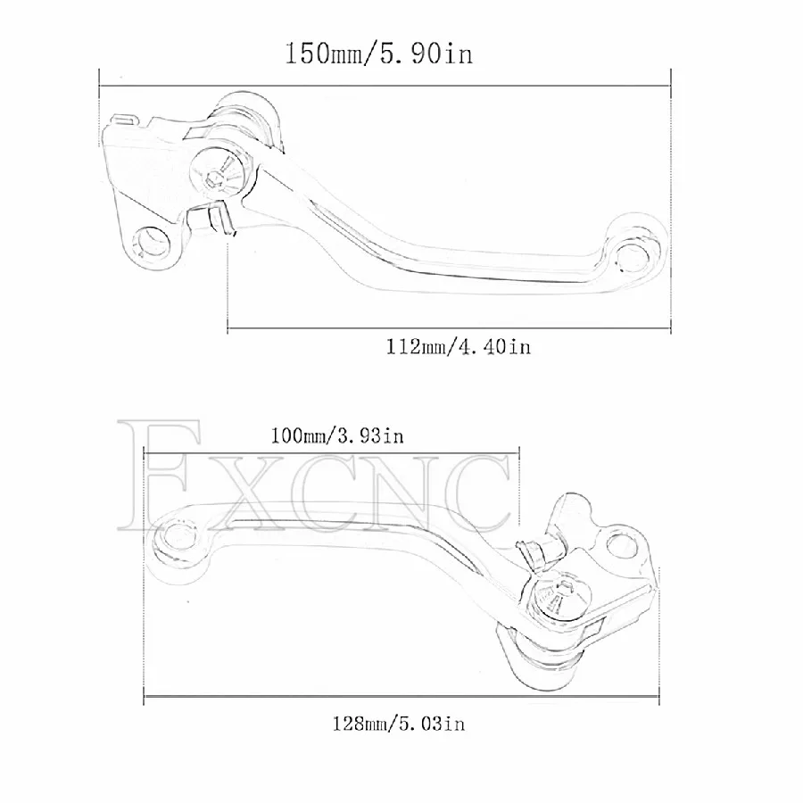 For Yamaha TTR250 TTR 250 1993-1997 DT230 DT 230 LANZA 1997-1999 CNC Aluminum Motocross Dirt Pit Bike Brake Clutch Lever