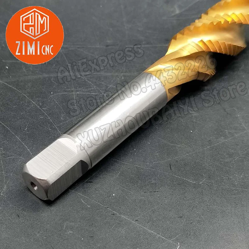 M20*2.5 High-quality Titanium-plated Spiral Groove Machine Tap For Machining Stainless Steel HSSE Tap Drill Threading Tool Screw