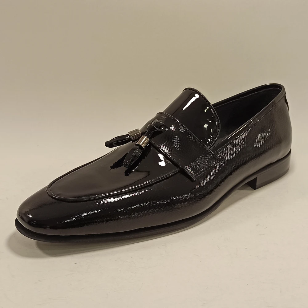 Luxury Men Loafers Shoes Classic Style Genuine Leather Italian Mold Pointed Toe Slip On Formal Bussiness Dress Casual Driving