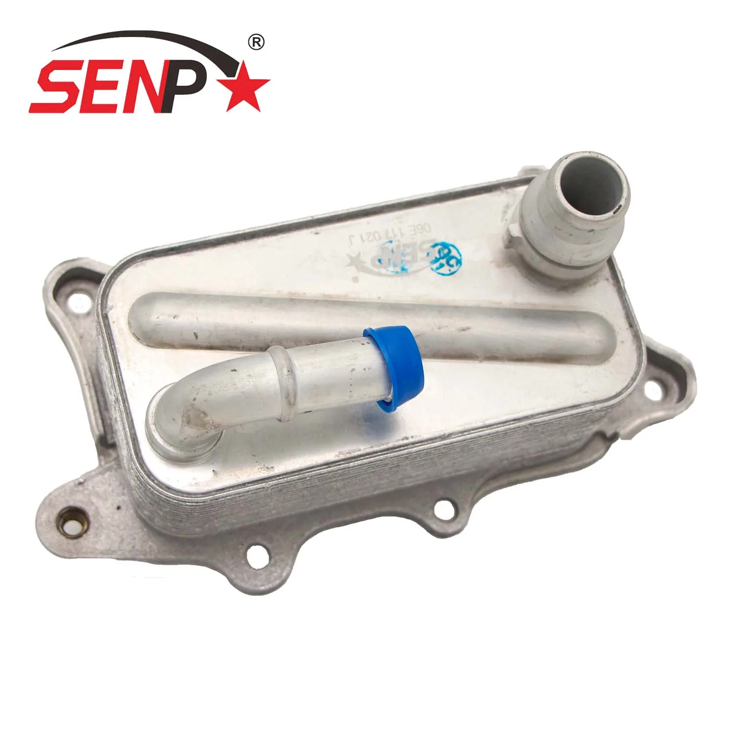 SENP Auto Parts Factory Direct Sale OEM 06E 117 021 J For Audi Skoda Huiang/A6L/Q73.0T 2016-2023 High Quality NEW Oil Cooler