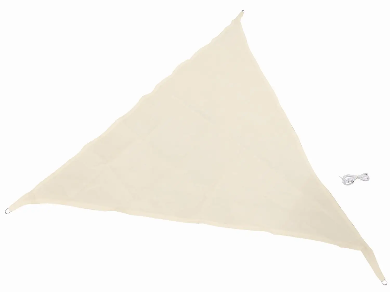 Triangular sunshade polyester cream 4.9 meters accessories garden home decoration