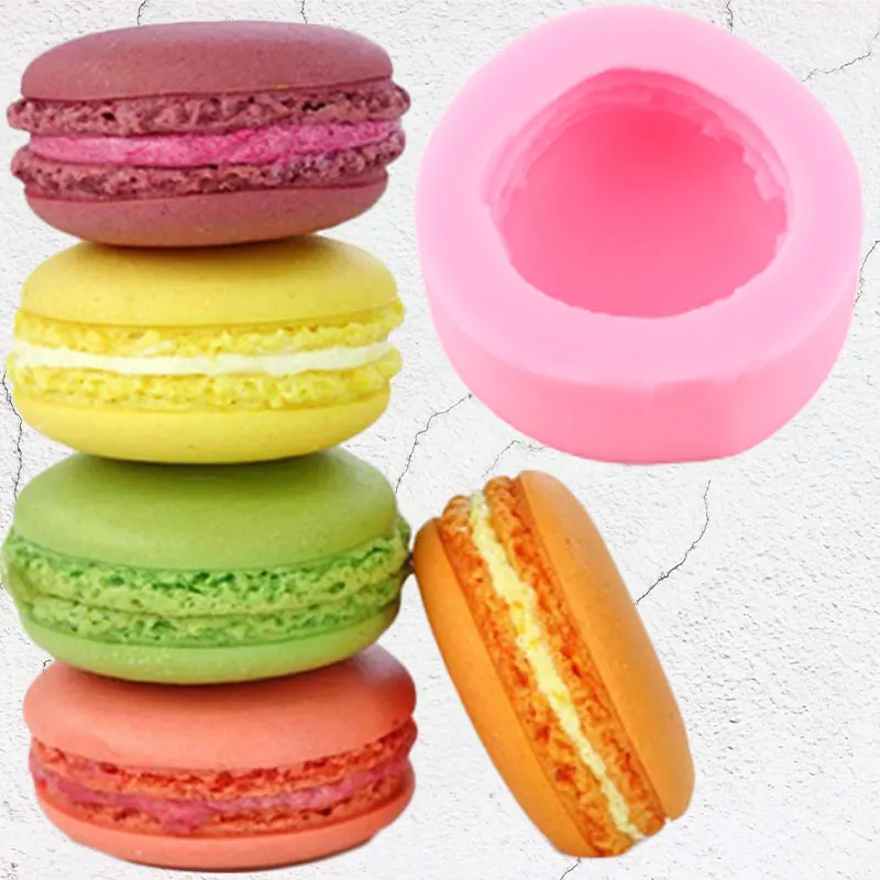 

Macaron Silicone Mold Cupcake Topper Fondant Cake Decorating Tools Chocolate Gumpaste Moulds Candy Mould Polymer Clay Molds