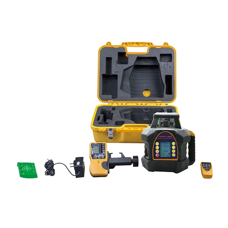 Heipoe 206G Automatic rotating levelling 30mw Green Beam Self-leveling Rotary Laser Level with LCD