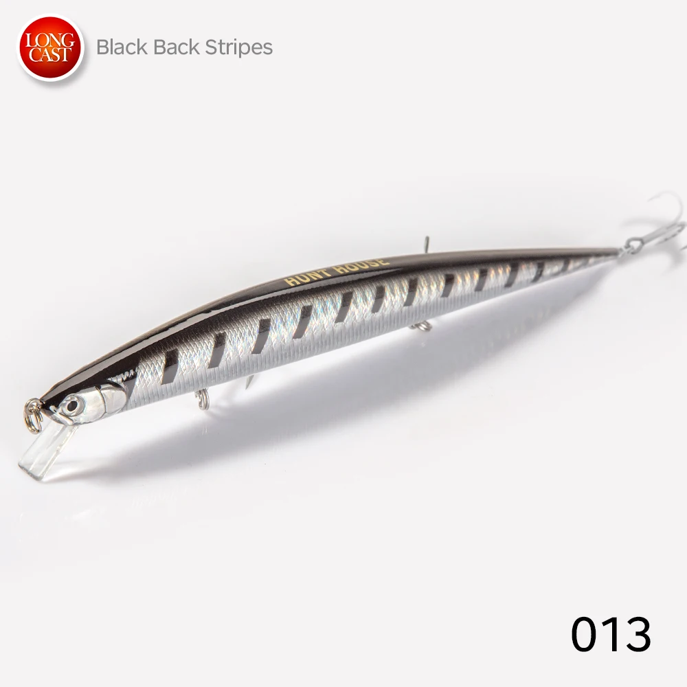 Hunthouse Angelköder Tide Minnow Slim 175 Harte Köder 175mm 24,5g Schwimmende Wobbler Meeresangeln für Wolfsbarsch-Ausrüstung