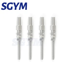 4PCS  3/4/5mm Wire Rope T316 Swageless Thread Stud End Fitting for Cable Railing Quick Installation Marine Grade
