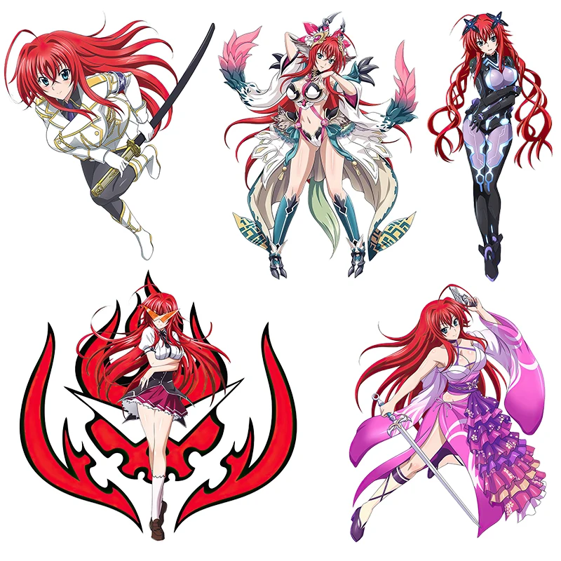 Three Ratels CDM384 High School D×D Rias Gremory Personalized anime sticker for home decoration laptop decals