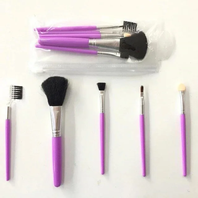 Ocean 5-li Makeup Purple Brush Set (Zipper Packaging) 434173487