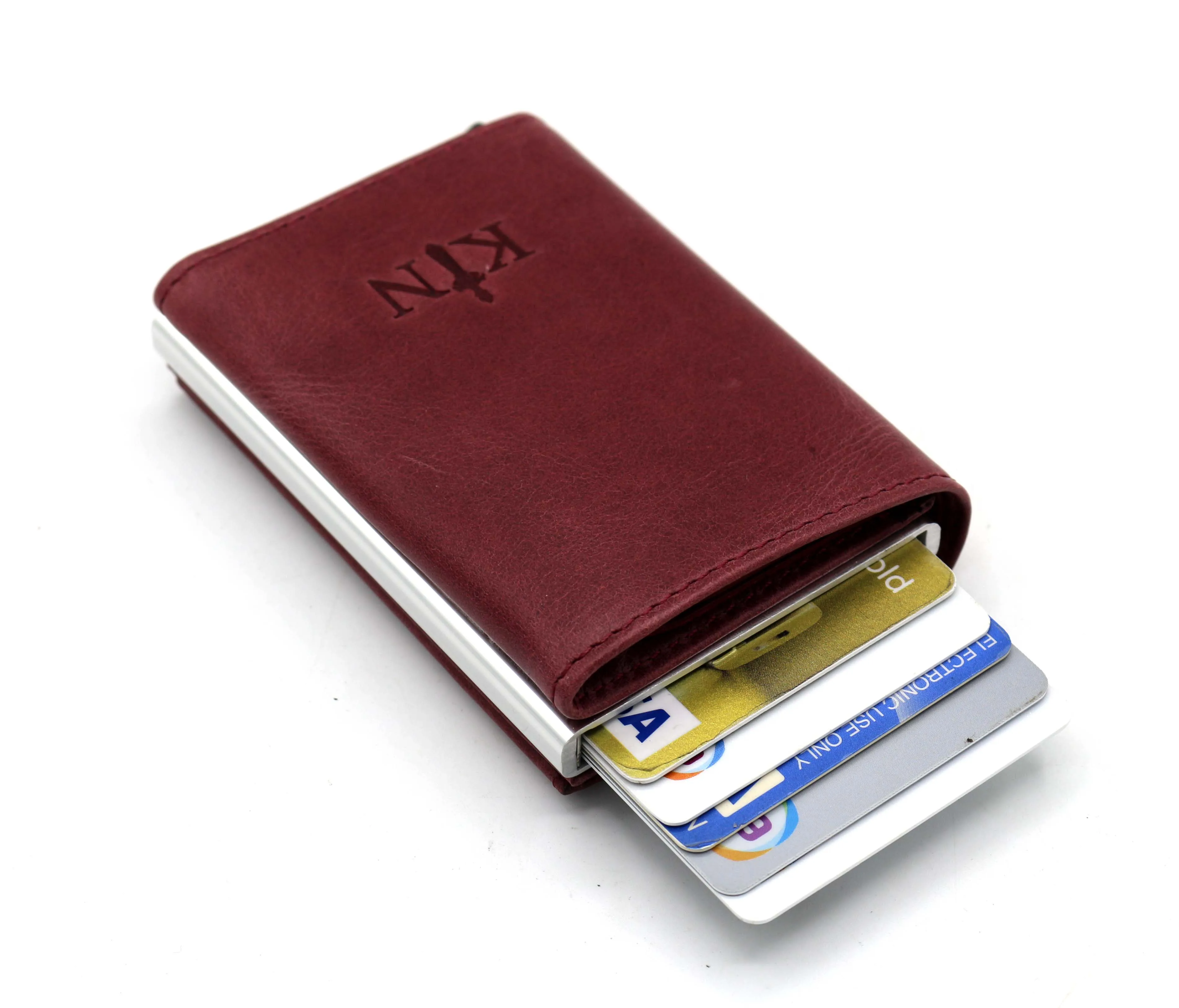 Valuaes Latch Mechanism Card Holder Genuine Leather Patched 2021 Fashion Top Quality Unisex Purse Clutch Vintage Retro Wallet