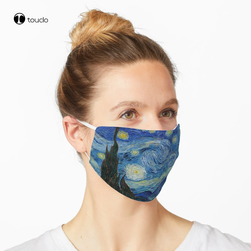 Vincent van Gogh Sternennacht Malerei Maske Gesicht Maske Filter Tasche Tuch Reusable Waschbar