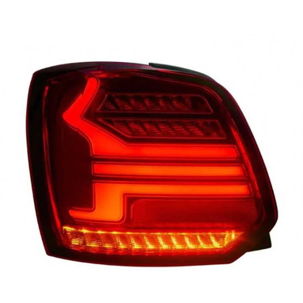 Taillight Assembly For Volkswagen Polo 2009-2017 6R 6C Animation Style LED Running Light Turn Signal LED Taillight High Quality