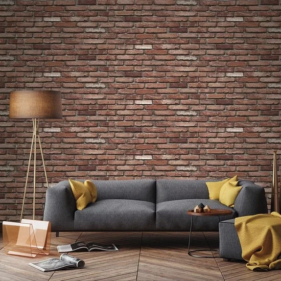 Bien Stone Brick Pattern Wallpaper 9020 (5 SQM) Home Office wallpaper elegant natural look