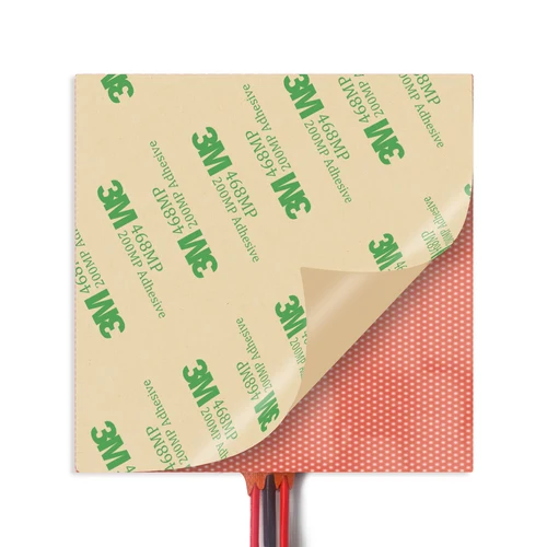 Imagen 2 del producto Almohadillas de calefacción eléctrica de goma de silicona, pegatina adhesiva 3M, estera térmica para hornear, Sensor de 110 K Termistor NTC, 24V, 220V, 100 V