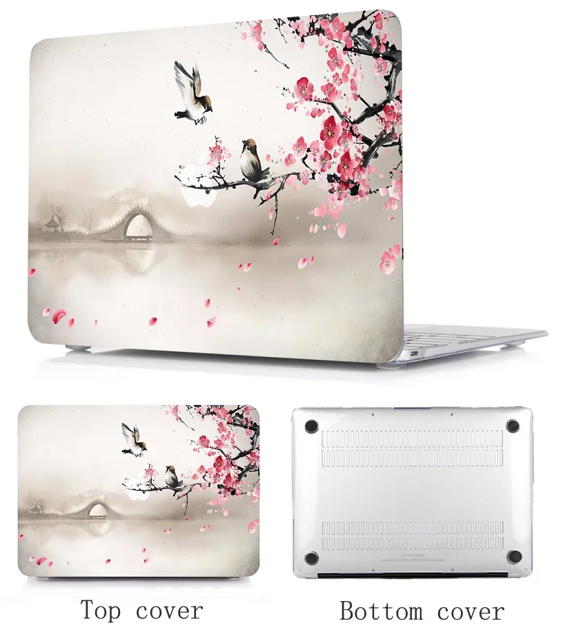 New 2021 Painting laptop Hard Case Keyboard Cover For Apple MacBook Air 11 12 13 14 15 16.1 inch Pro Retina Touch Bar