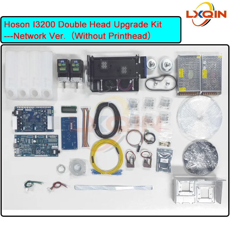 Lxqin hoson i3200 kit de atualização dupla cabeça para epson i3200 kit conversão fibra óptica versão rede para impressora grande formato