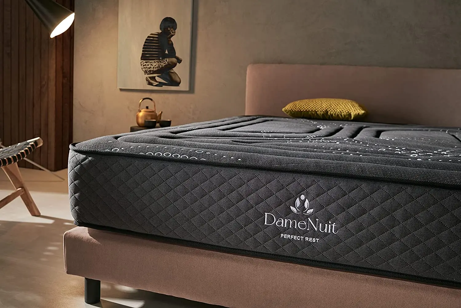 SIMPUR LOW COST, COLCHÓN Dame Nuit, Todas las Medidas, Muelles ensacados, Altura 25, Silencioso, Soporte morfológico con firmeza progresiva,