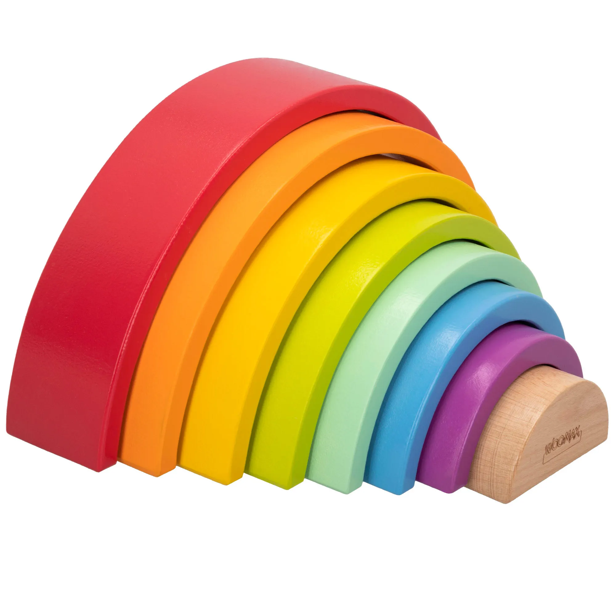 WOOMAX Studio Circus, wooden Rainbow, educational games for boys and girls, didactic toy, shapes and colors, wooden toys, kids toys, Montessori Wood, Rainbow game, Rainbow wood