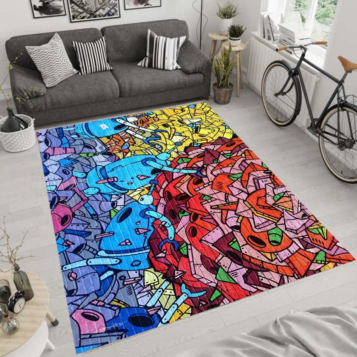 

Graffiti Wall Art Rug For Living Room, Fan , Area Rugs, Popular Carpet, Personalized Gift, themed Rug, Home Decor,Rug