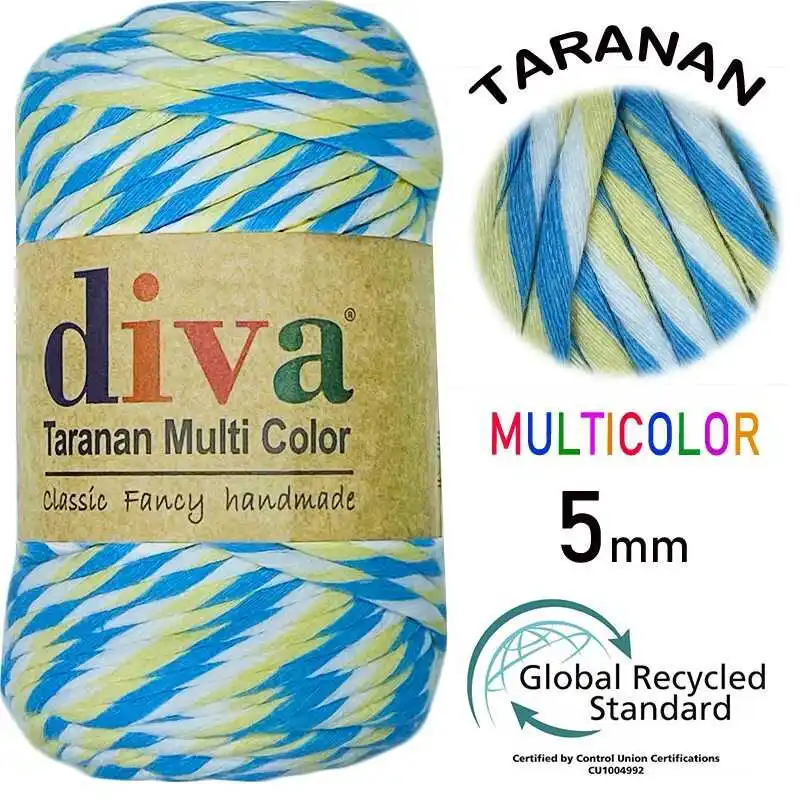 Multicolor Cotton Macrame Rope - Polyester - 5mm 250g 80m - 8 Color Options - Wall - Door Decorations, Bags, Cushion, Pillow, Swing, Hammock, Party, Cord, Wedd, Thread, String Home Textile - Twisted Craft DIY