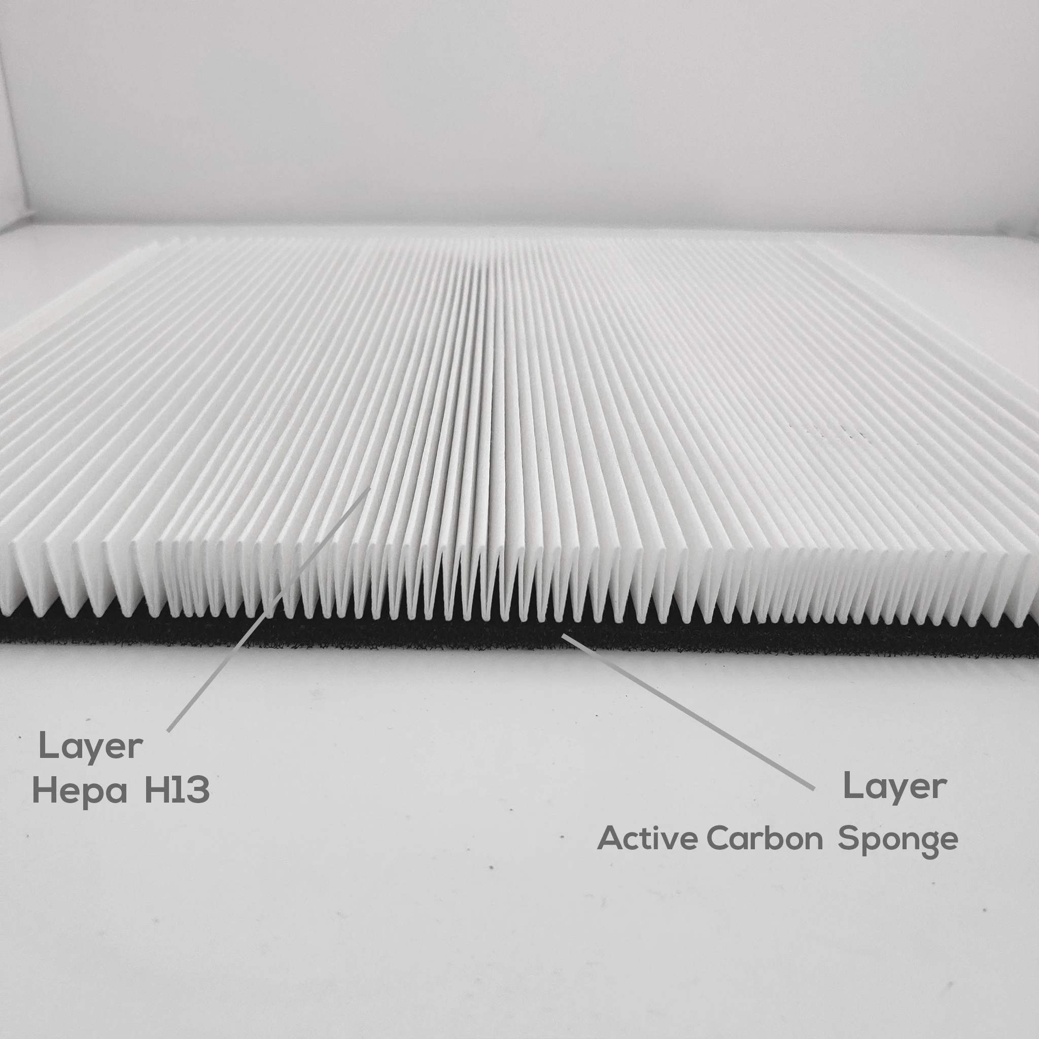 DIY 17 MM 키트 절단 가능 헤파 카본 필터 75 플리트 (2,6 m) 미디어 공기 청정기, 가습기-에어컨-열 복구