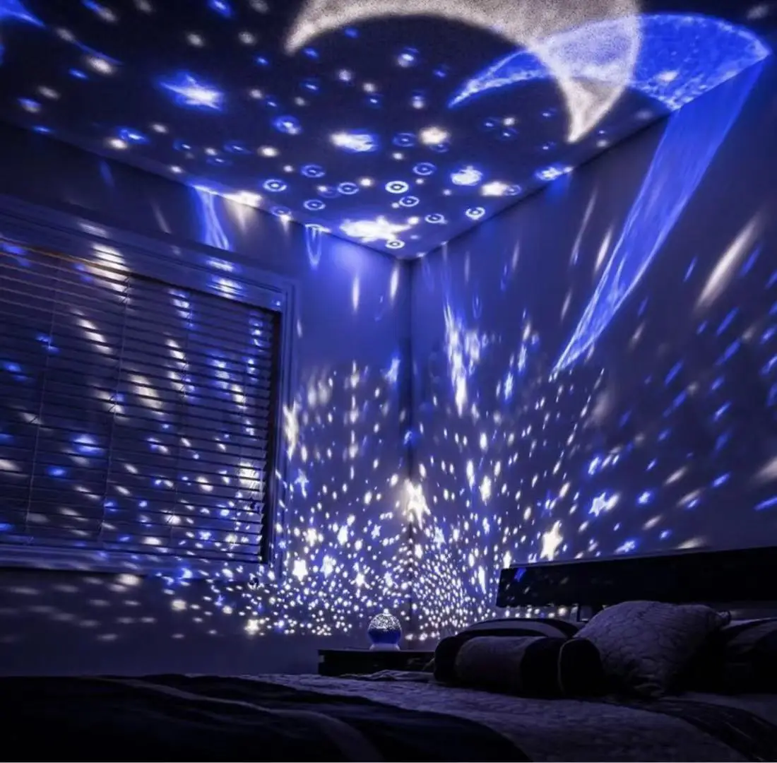 Luminária Projetor Estrela 360º Galaxy Abajur Star Master