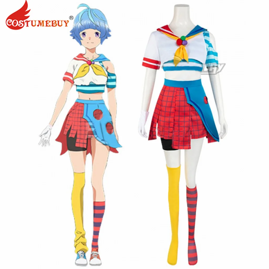 CostumeBuy Bubble 2022 Movie Uta Cosplay Costume Women Girls Uniform Top Skirt Outfit with Stockings