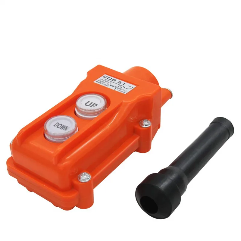 Up-Down Switch Control Station, Crane Pendant Hoist Push Button Switch Momentary COB61-UP-DOWN