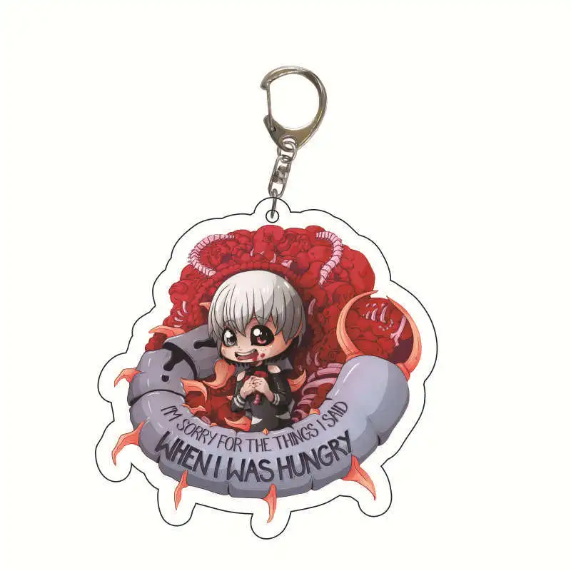 Anime Tokyo Ghoul Action Figures Cartoon Kaneki Ken Touka Kirishima Key Chain Bag Pendant Acrylic Keyring Fans Collection