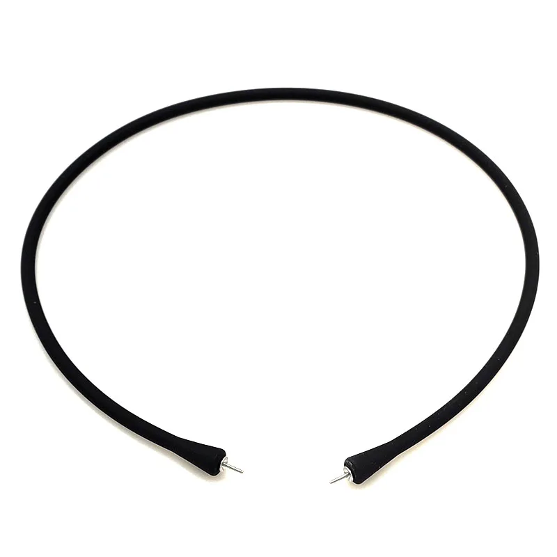 Wholesale 20 inches Black Rubber Silicone Band for Custom Necklace