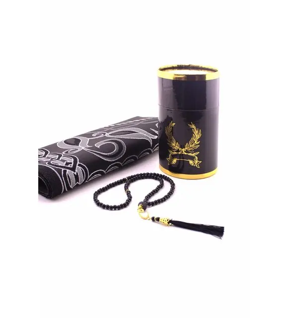 Kabeli Special Cylinder Boxed to Prayer Rug Set with Colorful Gift Prayer Rug Namaz Cover Rosary Prayer Rug Muslim Gift 2021 Female