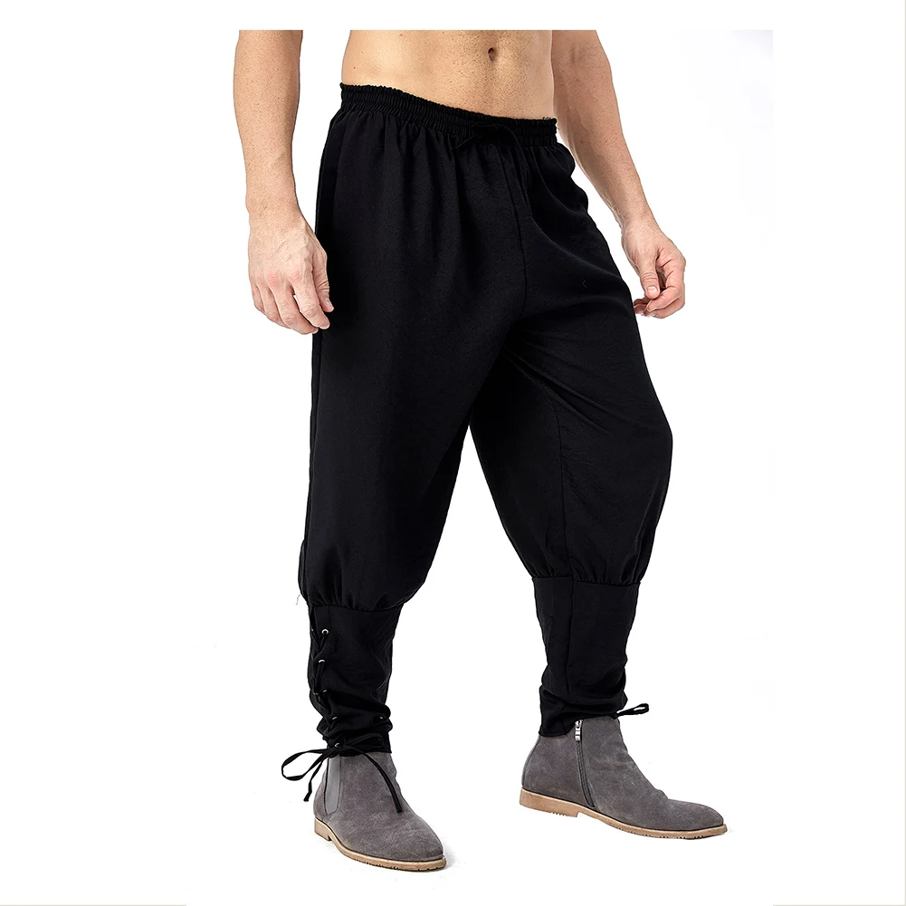 Pirate Knight Cosplay Harem Pants Adult Men Retro Joggers pantaloni Casual Halloween Carnival Party Suit