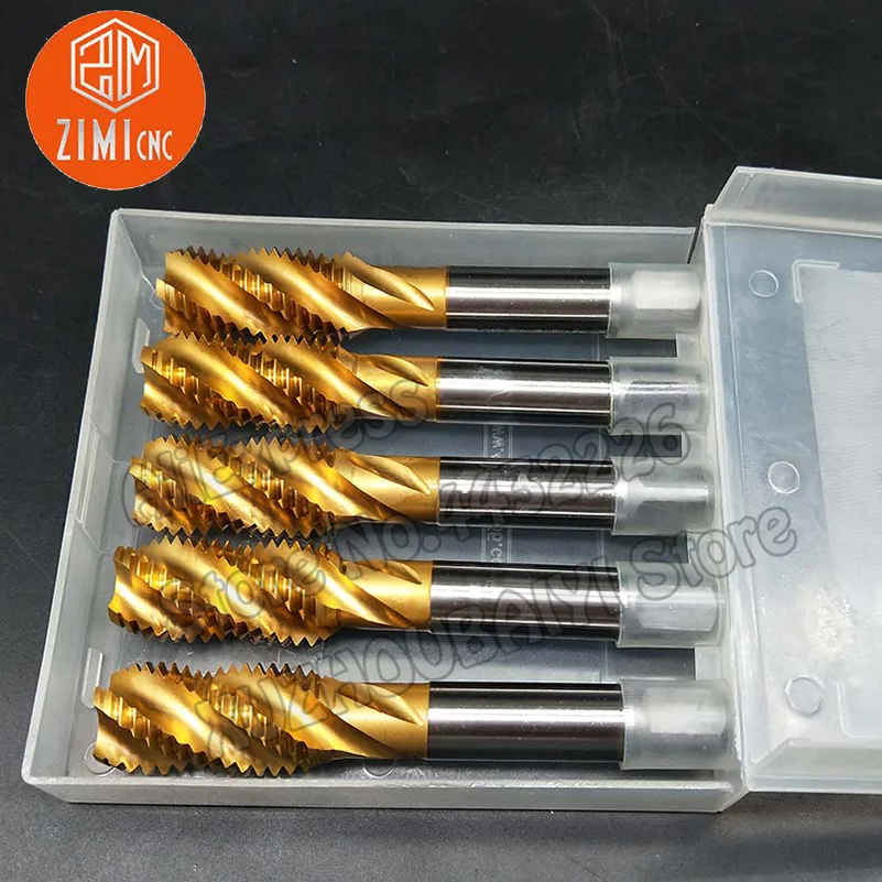 M20*2.5 High-quality Titanium-plated Spiral Groove Machine Tap For Machining Stainless Steel HSSE Tap Drill Threading Tool Screw