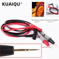 1 Pair 1000V 20A Universal Needle Tip Probe Test Leads Pin For Digital Multimeter Meter Tester Probe Silicone Wire Cable Pen