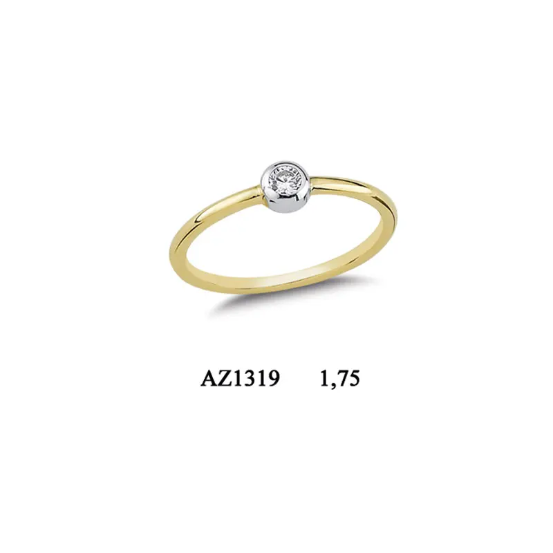 14K Solid Gold Classy Ring for Women